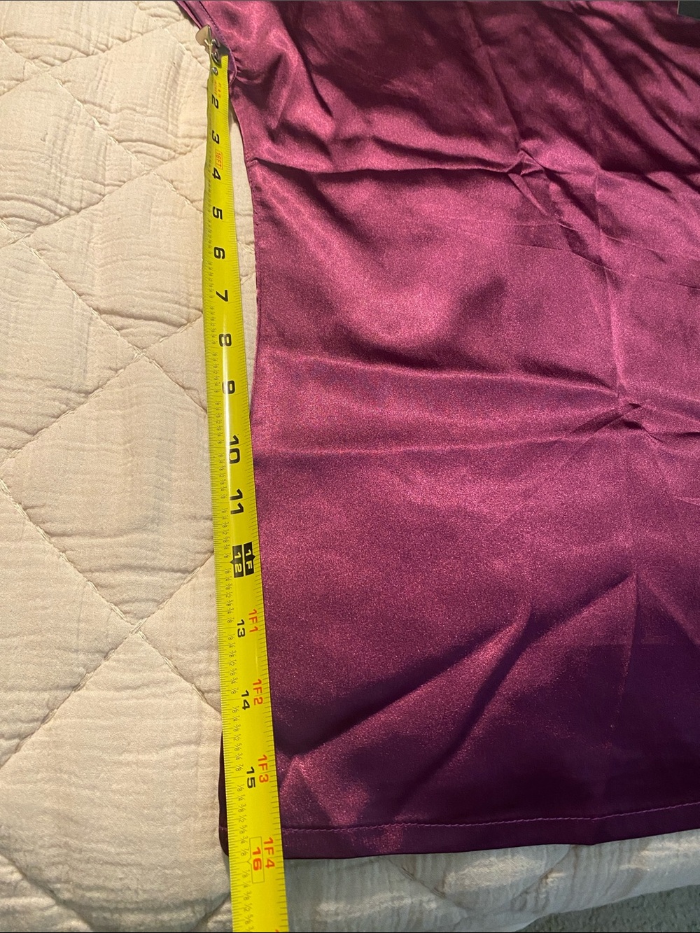 Purple One-Shoulder Satin Bow Sleeve Top - - Picture 6 of 9